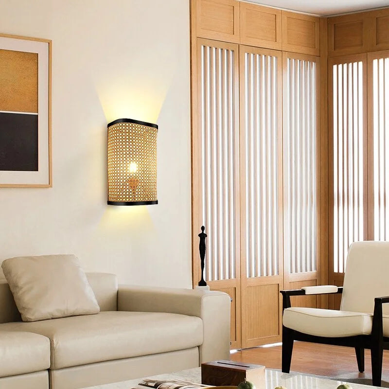Applique Murale Lit Rotin