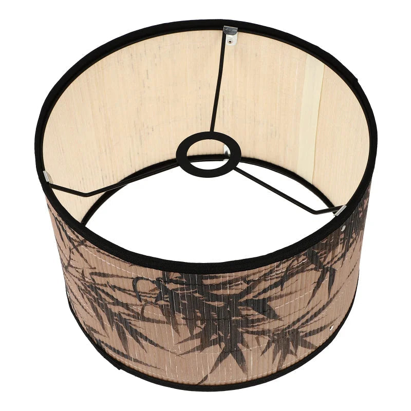 Abat-Jour en Rotin Feuilles de Bambou