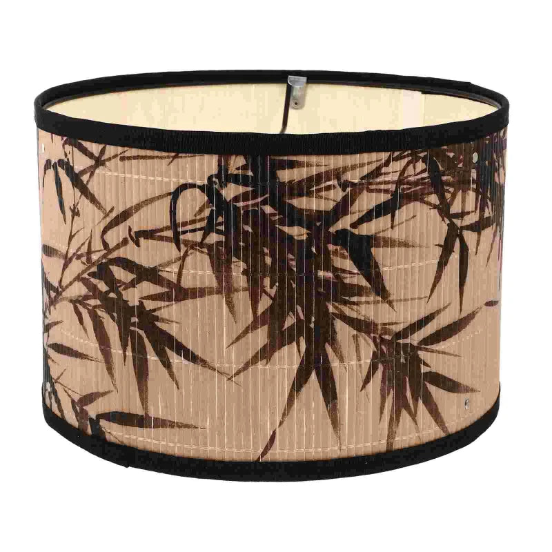 Abat-Jour en Rotin Feuilles de Bambou