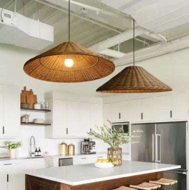 Abat-jour Rotin pour Cuisine