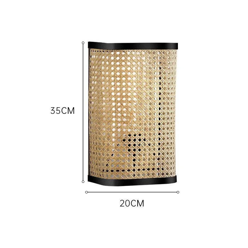 Applique Murale Lit Rotin