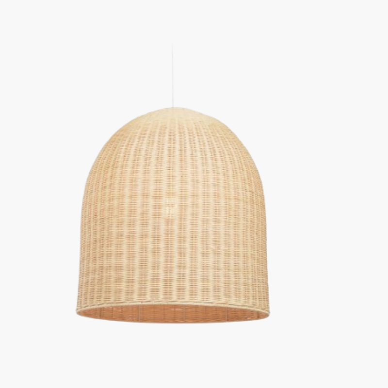 Abat-jour Rotin Cloche