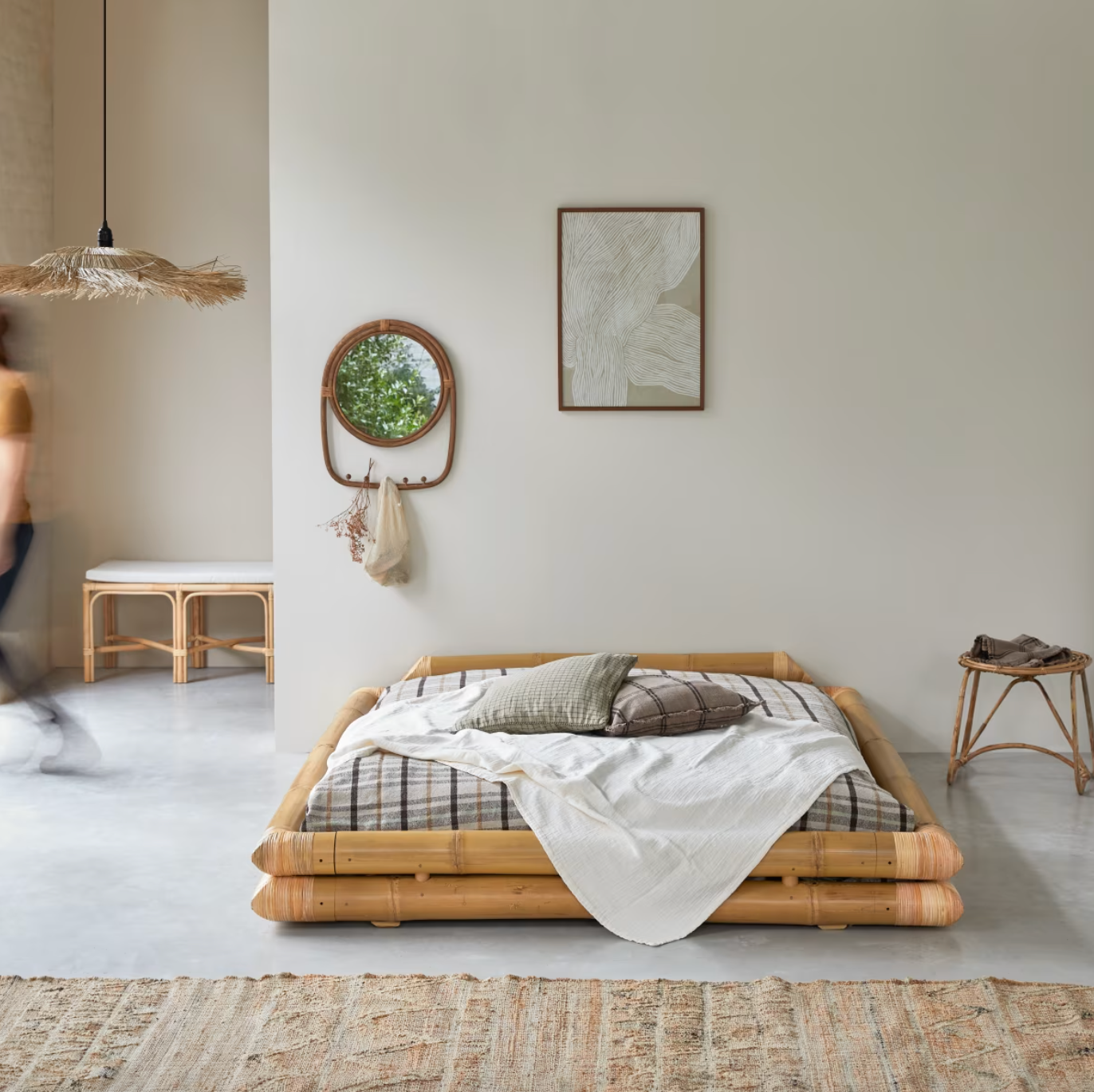Lit futon en Bambou 160x200 cm