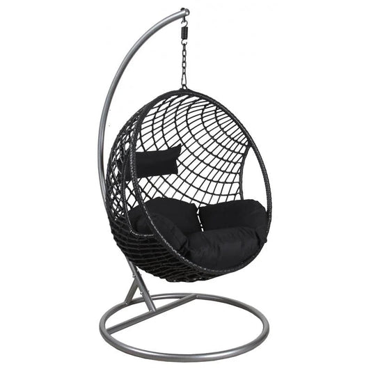 Balancelle en Rotin Noir