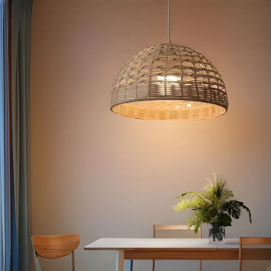 Abat-Jour en Rotin Boho