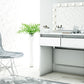 Coiffeuse Beauty / table de maquillage (incl. miroir et ampoules)