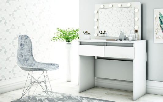 Coiffeuse Beauty / table de maquillage (incl. miroir et ampoules)