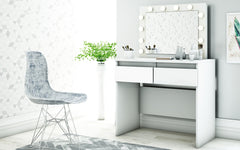 Coiffeuse Beauty / table de maquillage (incl. miroir et ampoules)