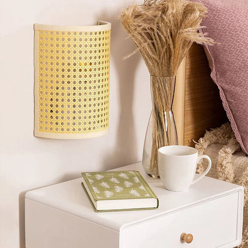 Applique Mural en Rotin Chambre