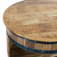 Bar Tonneau en Bois de Manguier et Métal - Style Industriel
